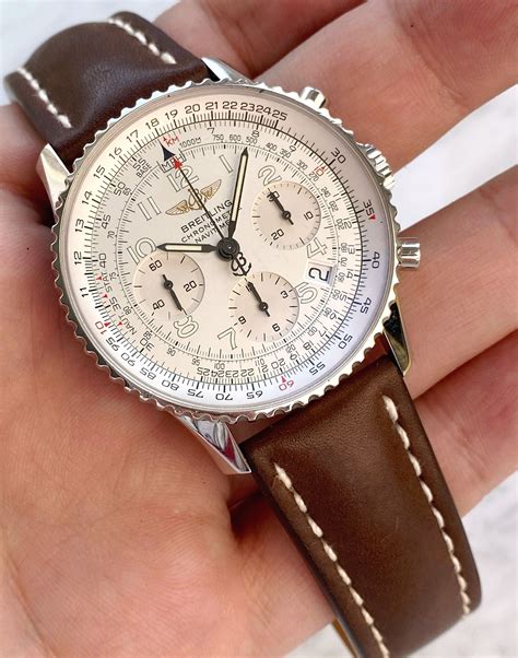 breitling navitimer white on wrist|Breitling Navitimer chrono24.